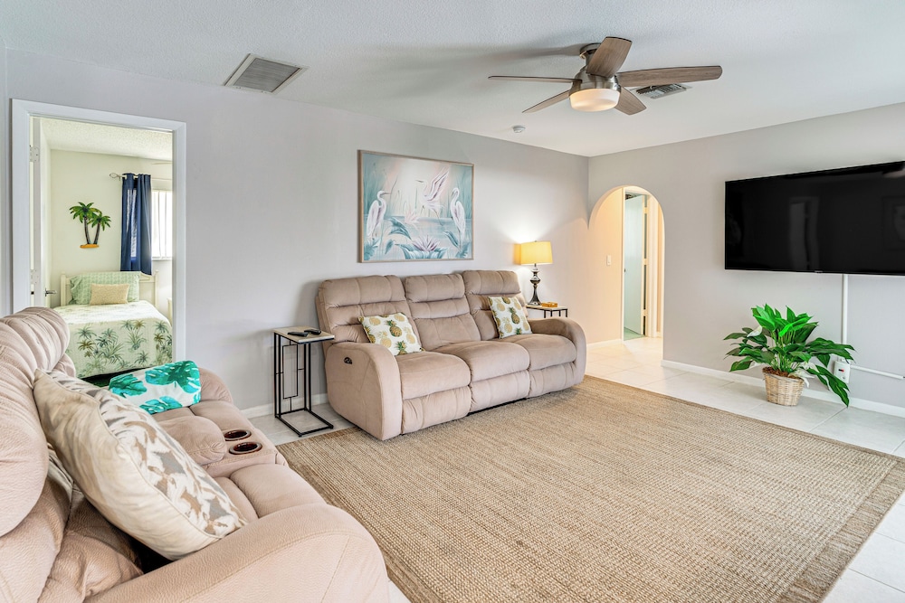 Walk to Park & Marina: Waterfront Cape Coral Home!