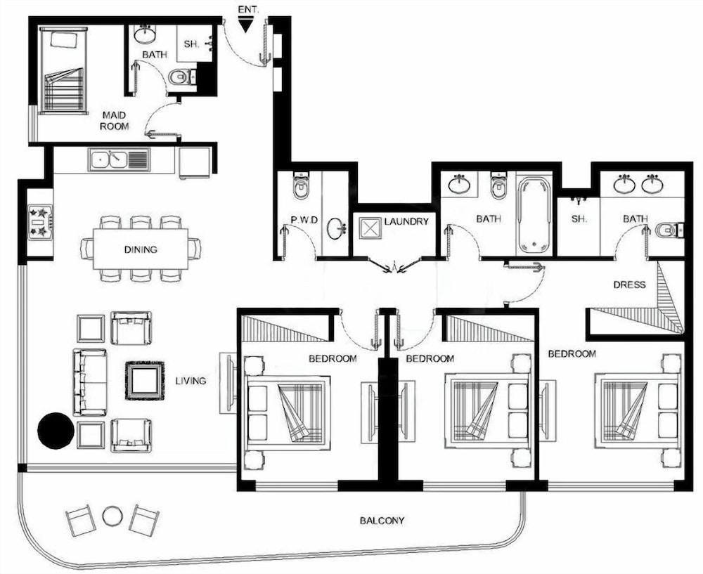 LUX The Marina Vista Beachfront Suite