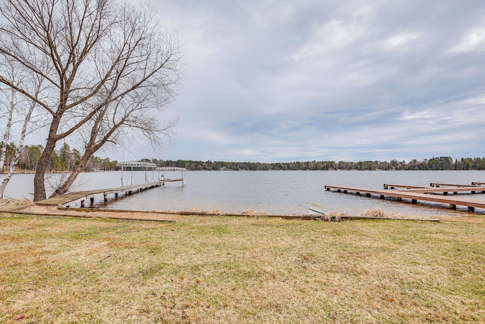 Boat Dock & Furnished Deck: Northwoods Lake House