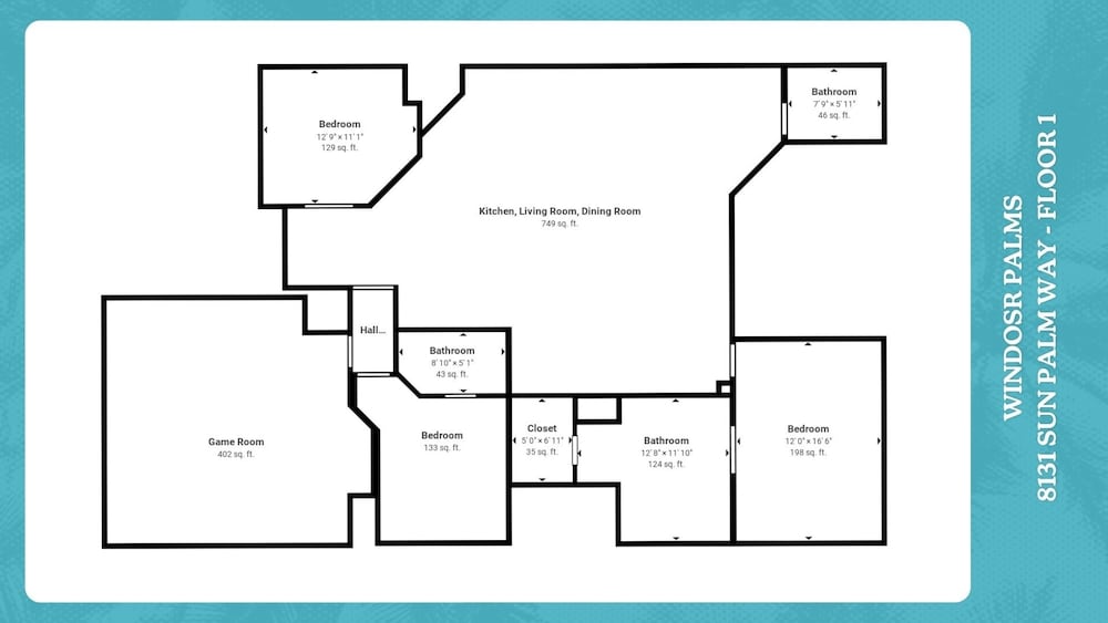 Windsor Palms Resort 6 Bedroom with Pool+Spa 6 Home