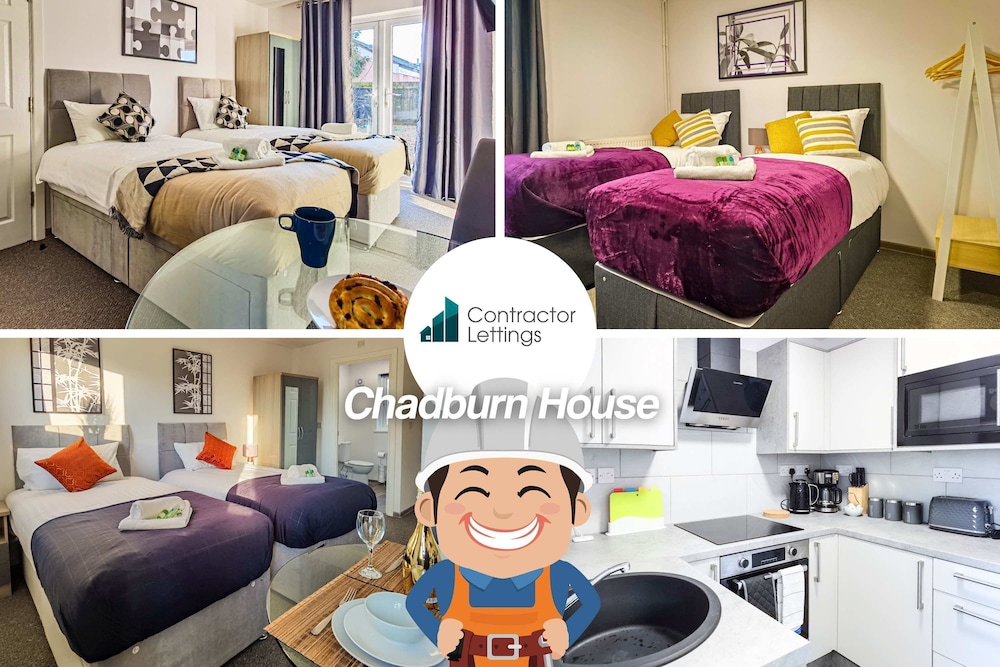 4BR Contractor Accommodation w 4 Bathroom