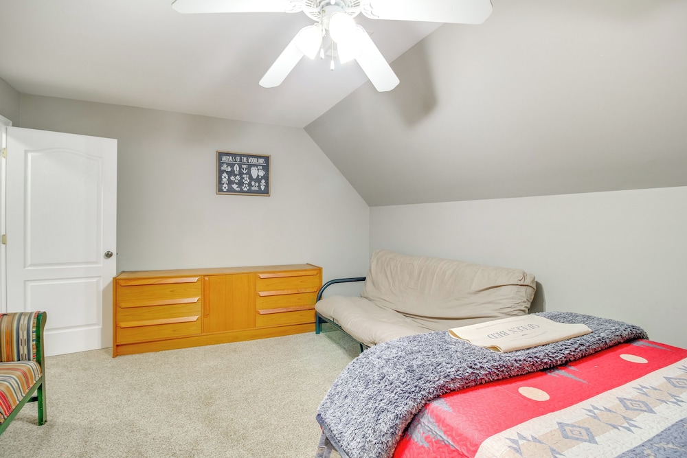 Game Room & Fire Pit: Riverfront Home in Ellijay!