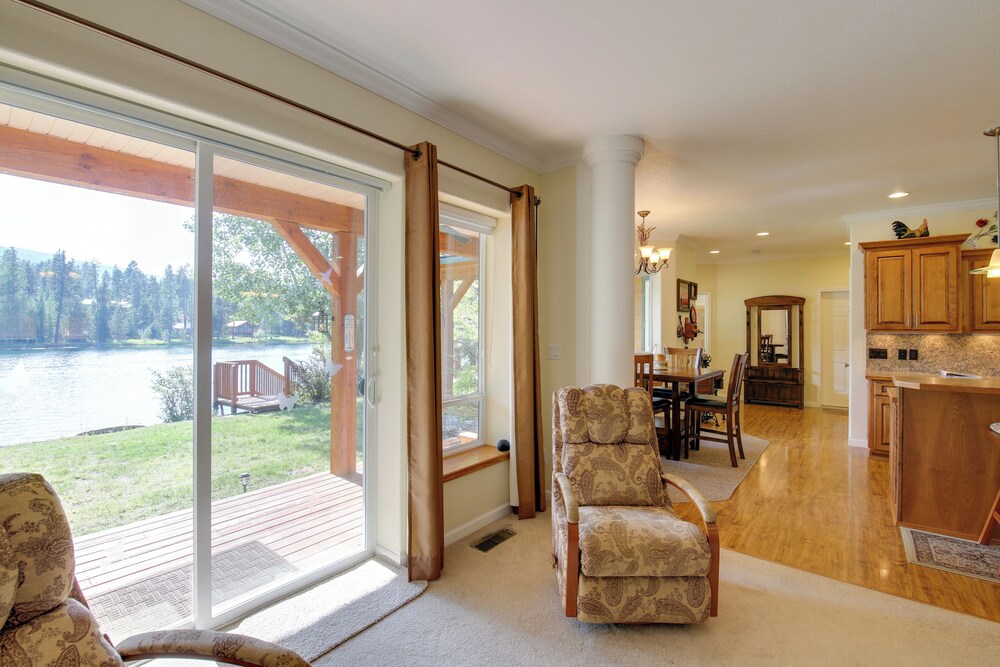 Clark Fork Riverfront Home w/ Dock!
