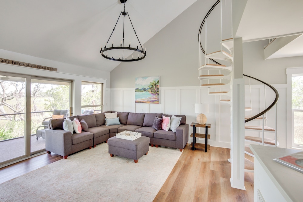 Waterfront Fripp Island Escape w/ Stunning Sunsets