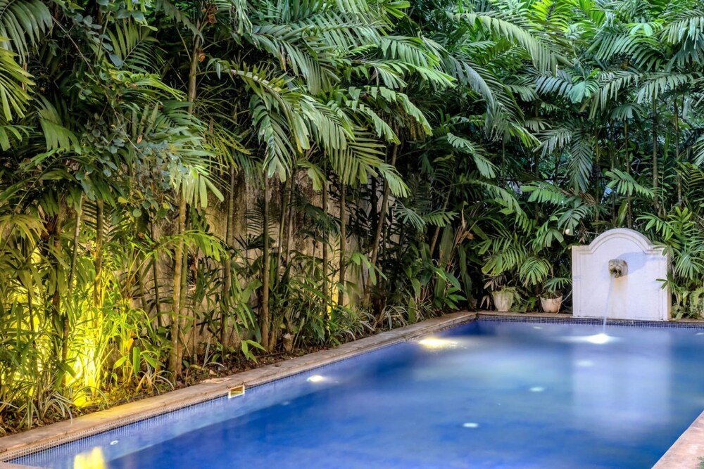 4bhk Villa in Siolim Pool Lush Forest View