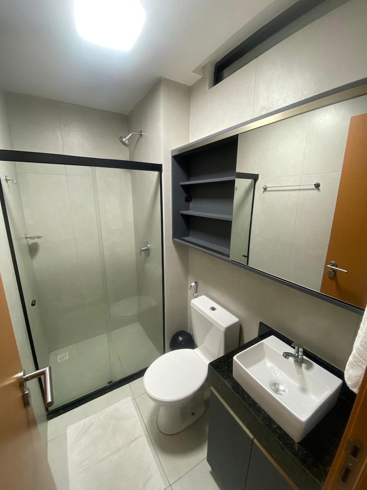 Flat vista Piscina e Lagoa 203c Bela bLP