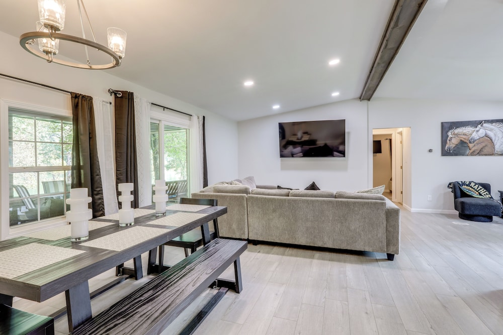 Riverfront Home w/ Porches & Views in Cotter!