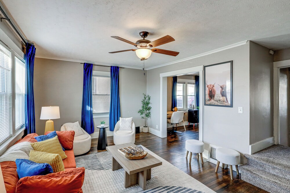 3 Mi to Dtwn: Omaha Escape w/ Game Room & Patio!