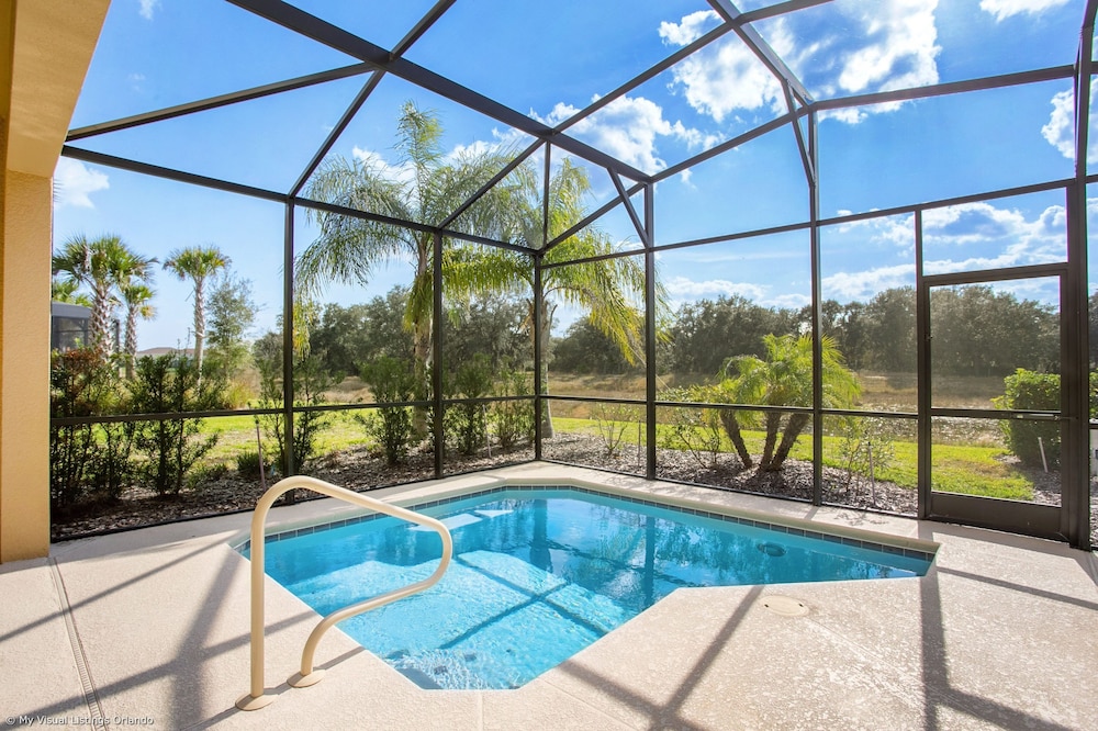 Enjoy the Private View! Roomy Town Home With Pool, 20 Mins From Disney #5st739 - Image 3