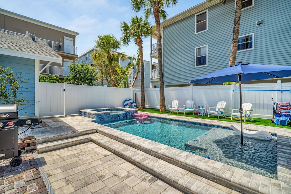 NEW Beach Envy 4BR Pool Spa Steps From Sand