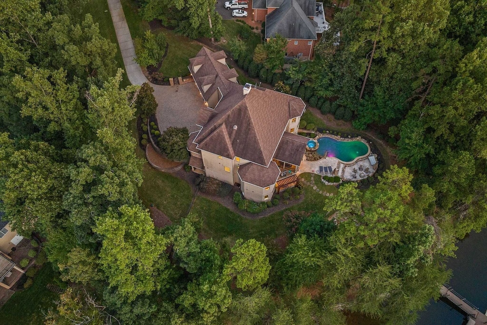 Livin' Large Lake Norman Estate w/ Pool, Dock, Game Room & Scenic Views