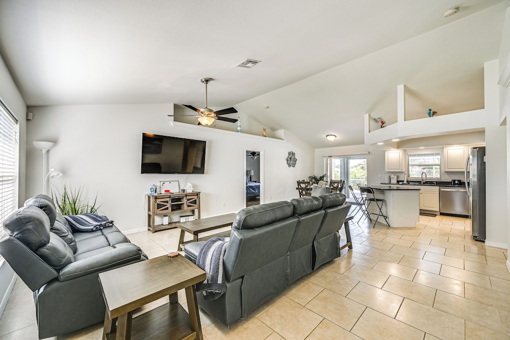 Patio, Dock + Canal Access: Cape Coral Home!
