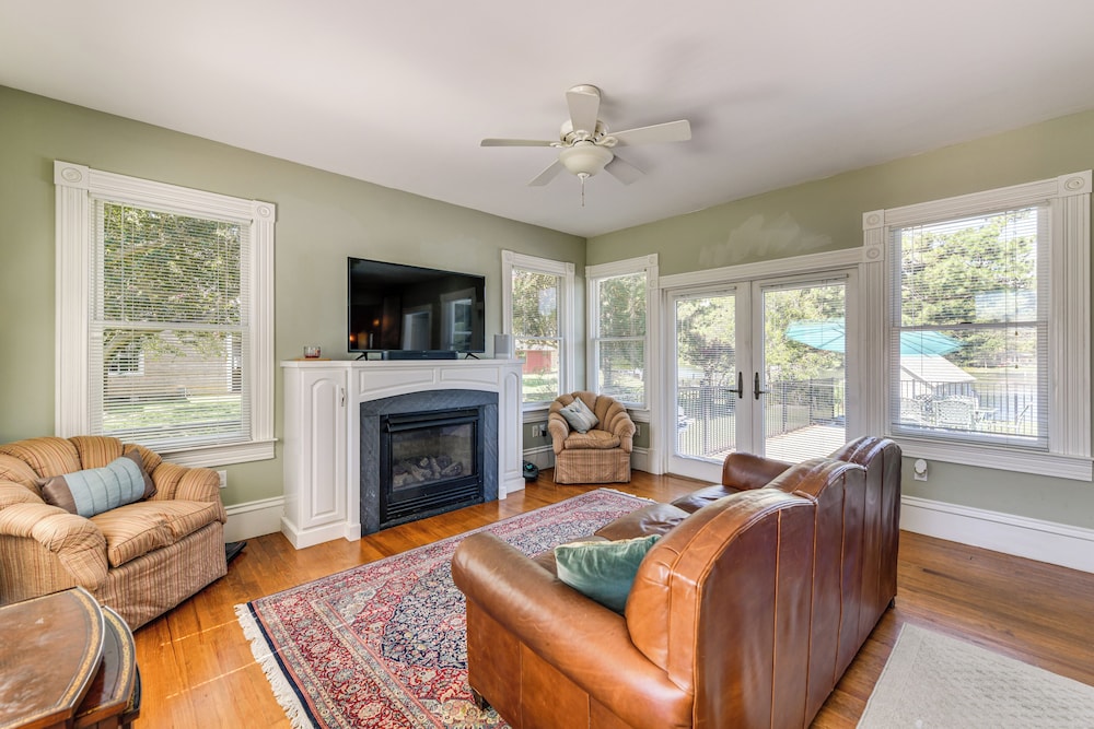Historic Waterfront Home w/ Dock in Reedville!