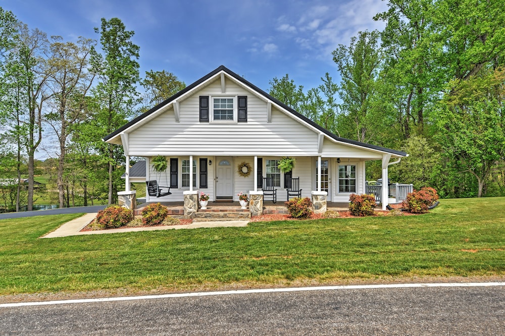 Dobson Farmhouse w/ Wraparound Porch & Fire Pit!