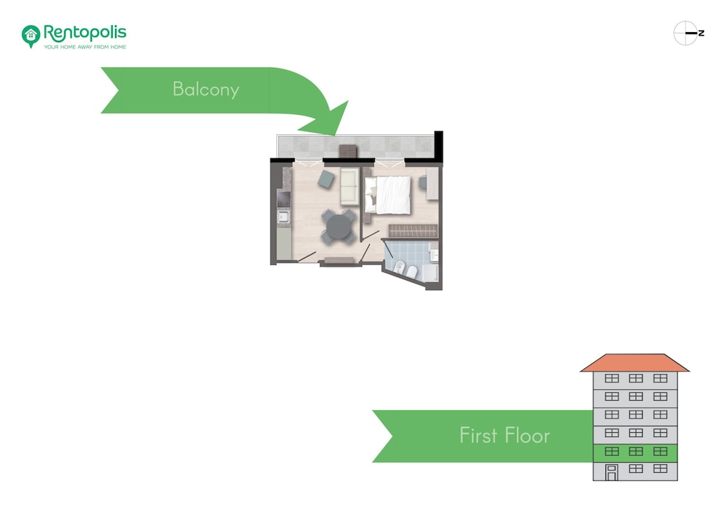 Varanini - Modern 1 bdr Apartment Loreto Area