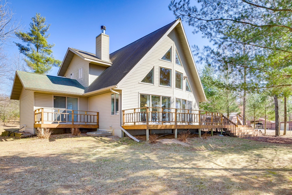 Lakefront Neillsville Home w/ Fire Pit, Game Room! view 3