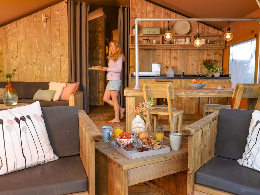 Lovely Tent with Kitchen & Bathroom Located near Pond view 2