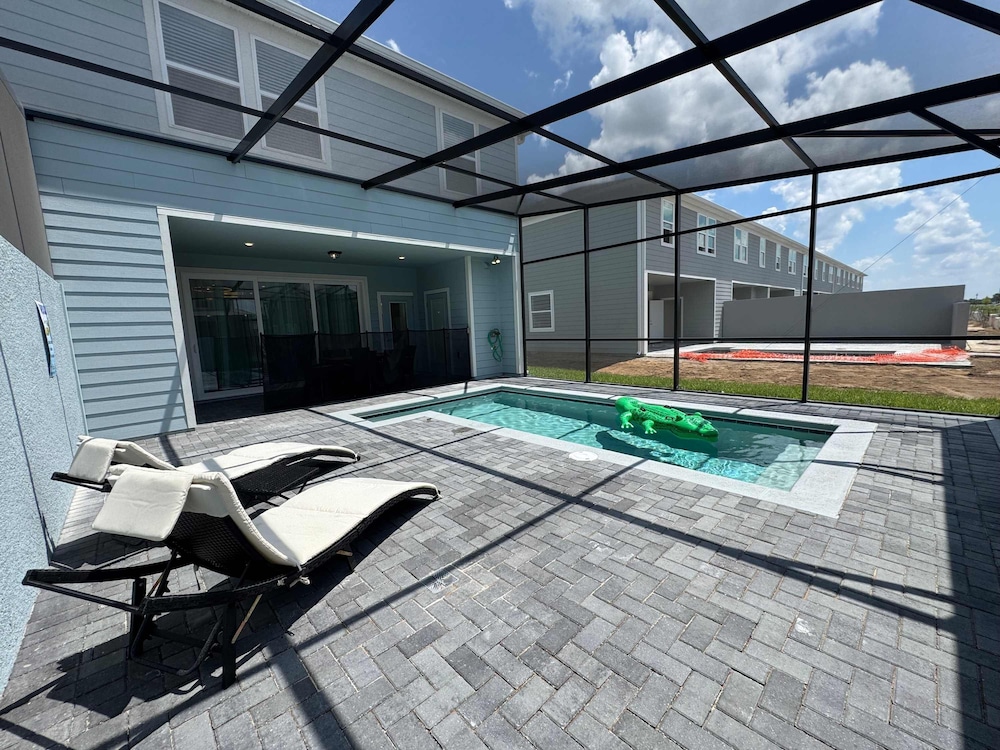 Magical 5BR w Pool Minutes From Disney 16161