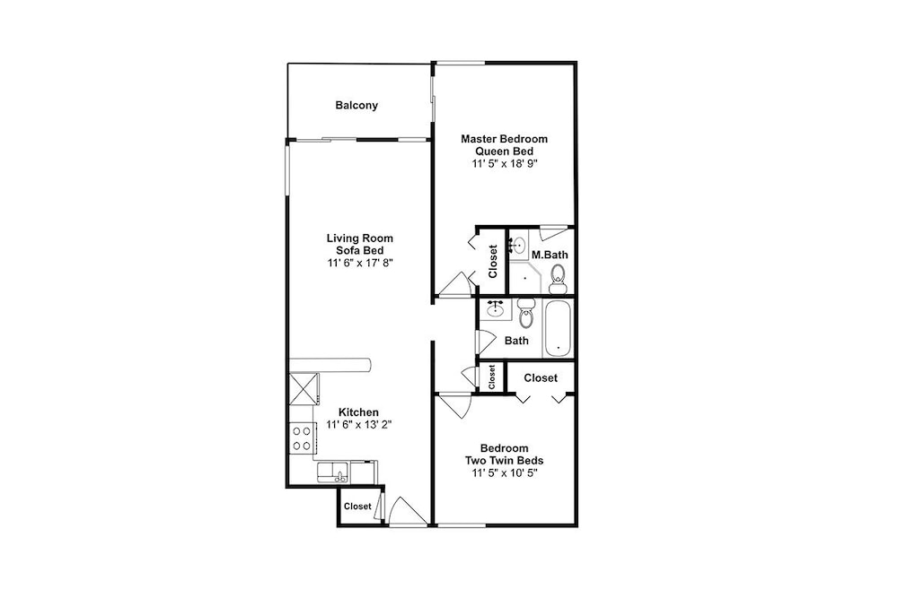 A Place At The Beach V A204 2 Bedroom Condo