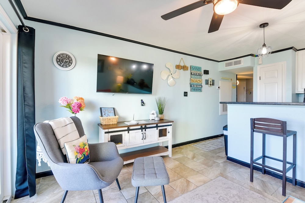 Across From Beach: Resort-style Galveston Condo