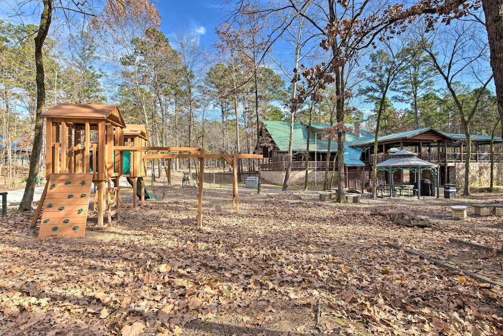 Spacious Broken Bow Cabin w/ Hot Tub & Playground! view 3