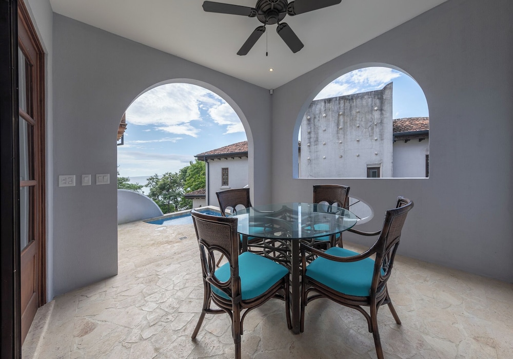 Mediterranean-Style Villa with a Private Plunge Pool, Ocean Views, and Exclusive Beach Club Access