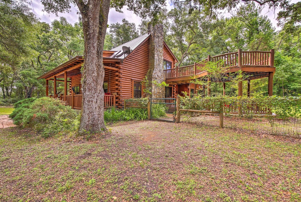 Quiet Inverness Log Cabin w/ Furnished Deck! view 3