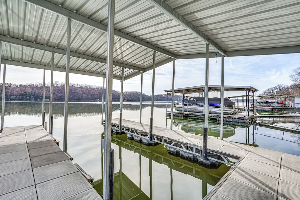 Private Dock & Decks: Lakefront Retreat in Stover!