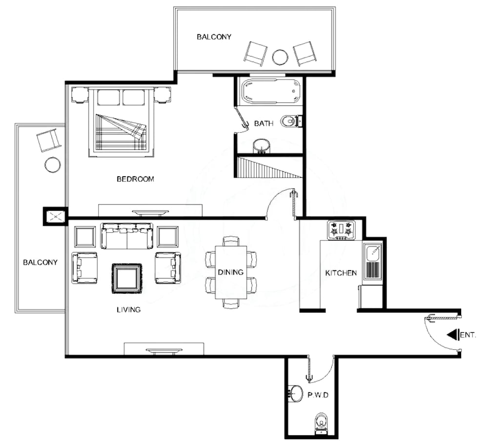 LUX LIV Contemporary Marina Suite 2