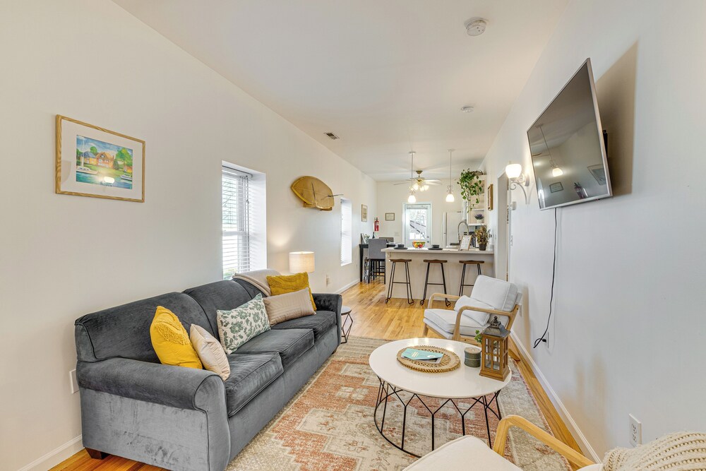 Walk to Beach: Keansburg Home w/ Patio & Fire Pit!