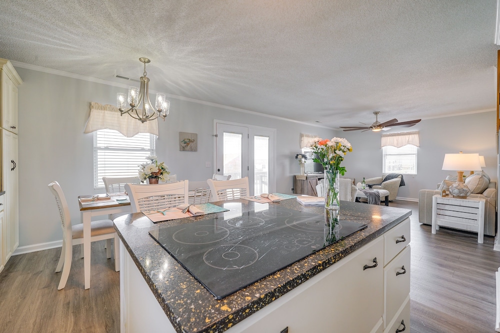 'sun & Surf' Oak Island Home, Steps to Beach! view 5