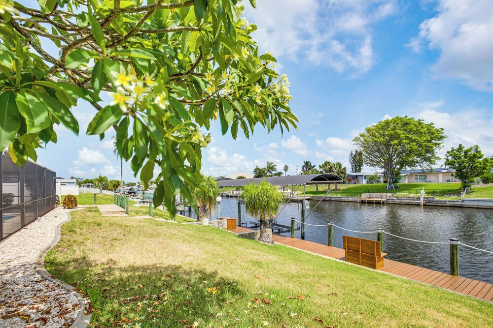 Heated Pool + Dolphin Views: Cape Coral Home!