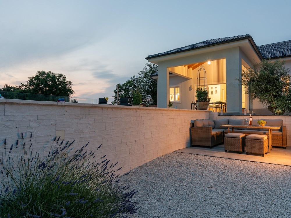 Modern Villa With Swimming Pool and Fenced Garden view 4