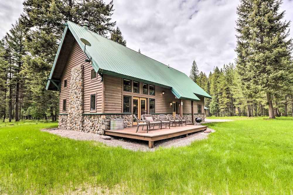 Secluded Bigfork Cabin w/ Huge Yard + Grill! view 3