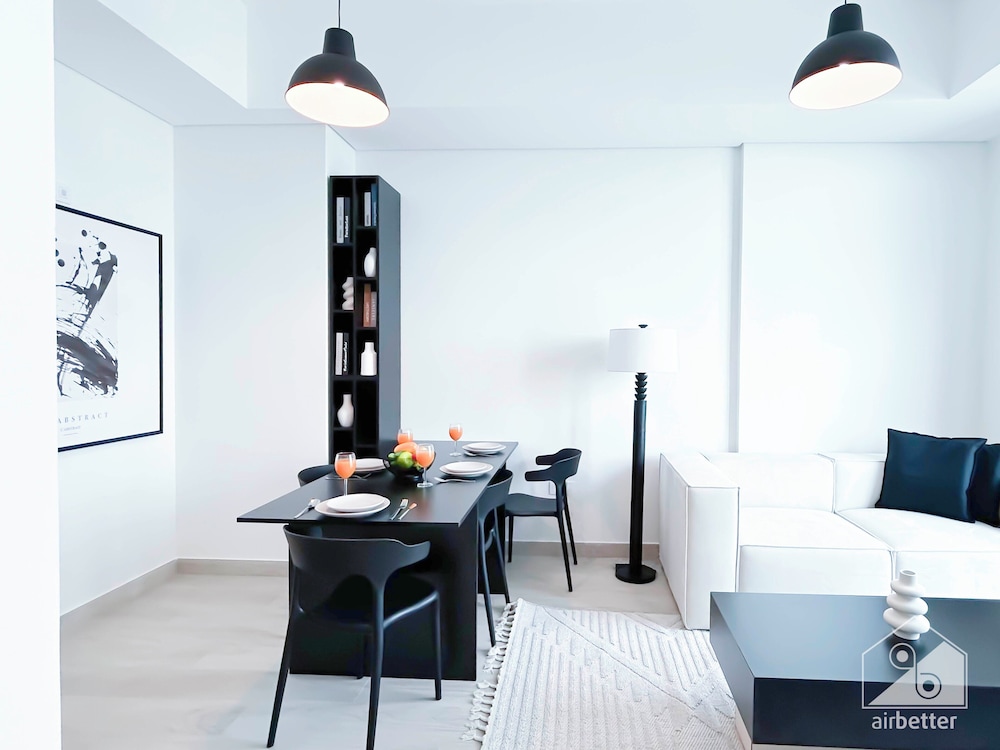 Cozy 1BR With Balcony & Views in Azizi Fawad