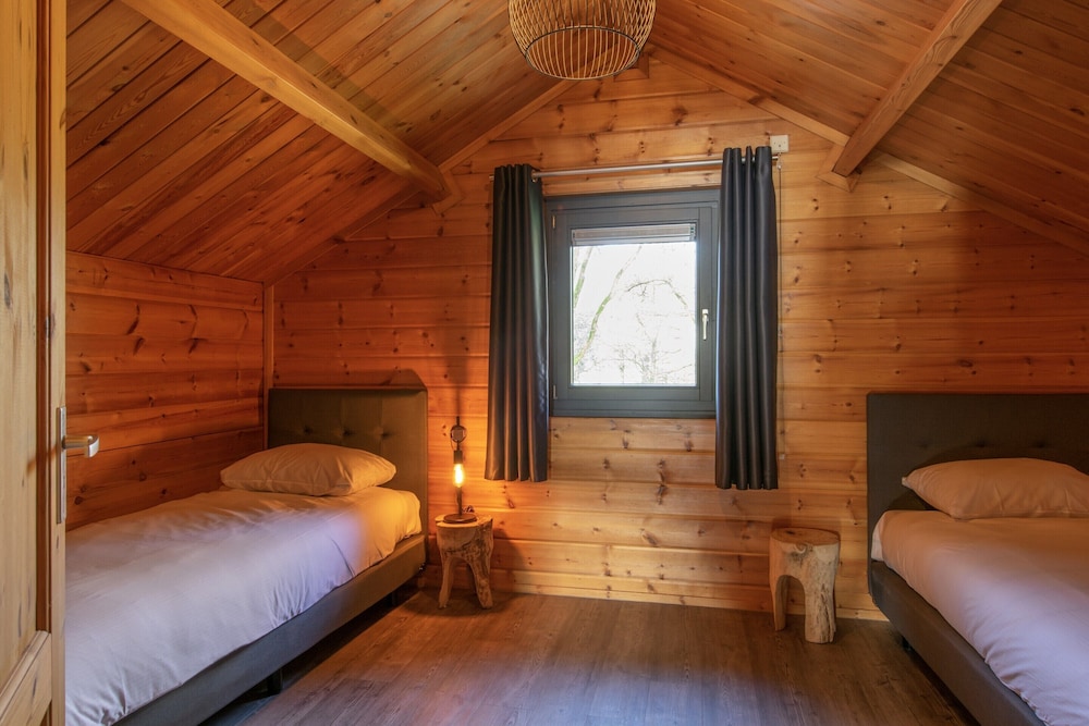 Restyled Wooden Lodge Near the Maasduinen