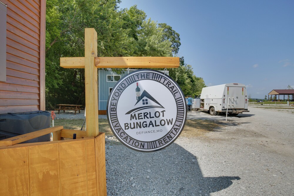 The Merlot Bungalow Defiance Tiny Home on Trail