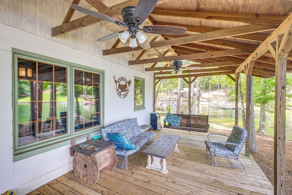 Dock + Stunning Views: Forested Lake Martin Cabin!