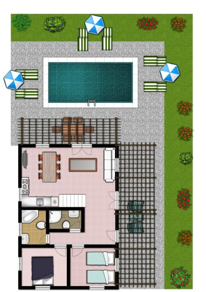 Antigoni Beach House Large Private Pool Walk to Beach Sea Views A C Wifi Car Not Required - 1012 view 5