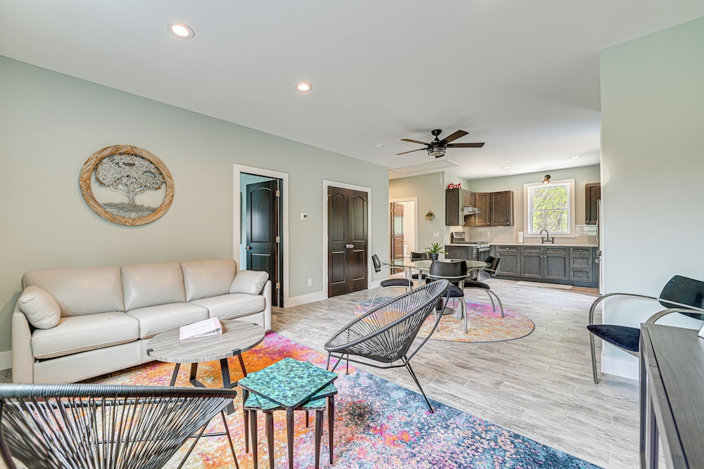 Fire Pit + Beach Access: Quiet Northville Retreat
