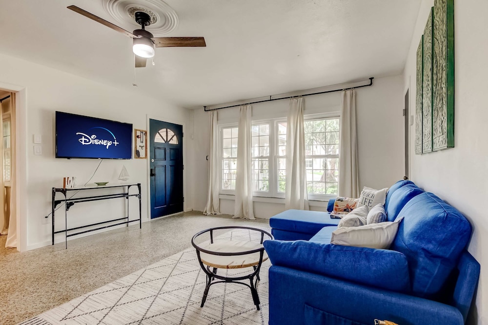 Boho Beach Bliss 2BR Retreat Steps From the Sand