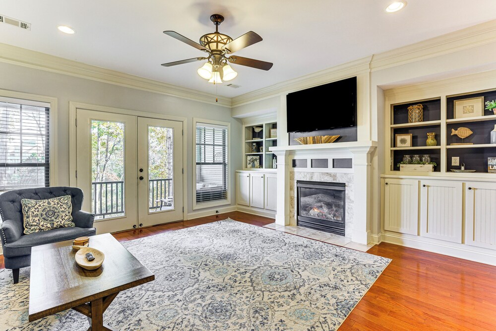 Private Patio, Decks: Waterfront Eatonton Townhome