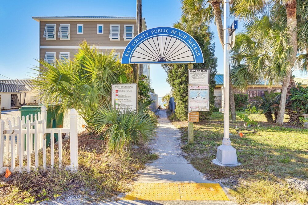 Walk to Gulf: Tranquil Home w/ Yard in Pcb!