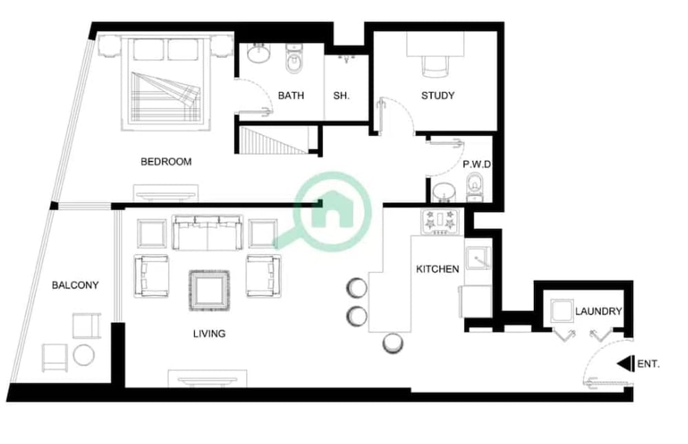 Refined Urban Living 1 Bebdroom at Sobha Waves Grande