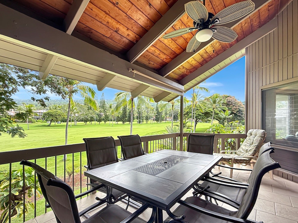 Large 3BR + Loft at Kanaloa Pools, Golf Views & Prime Keauhou Location