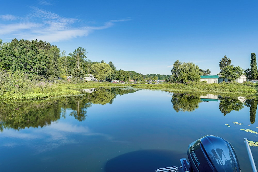 Waterfront Retreat w/ Dock & Yard in Reed City!