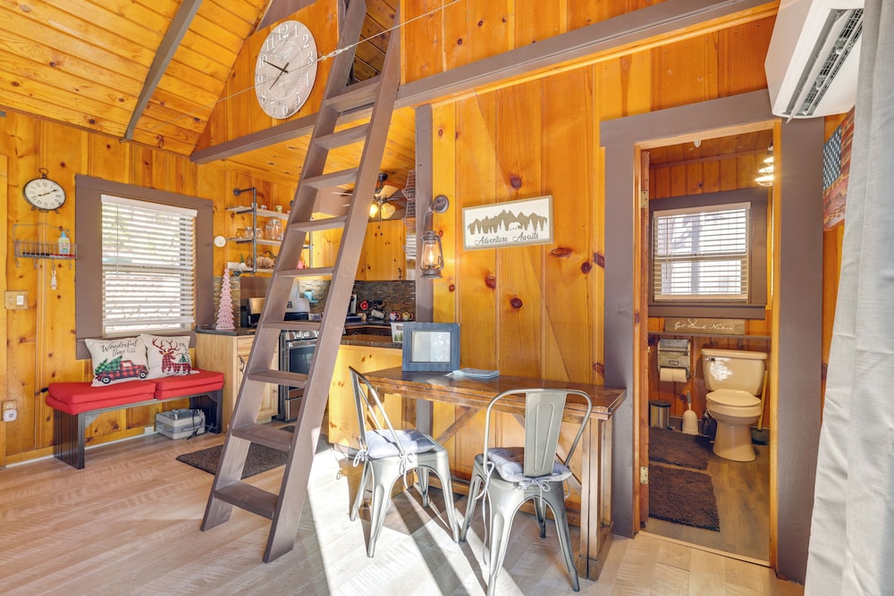 14 Mi to Slopes: Long Barn Cabin w/ Fire Pit!