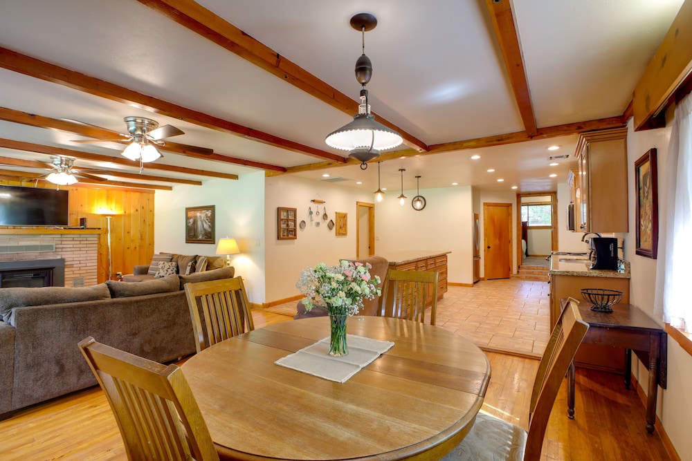 Rustic Pine Retreat w/ Fenced 1-acre Yard - Property Image 7