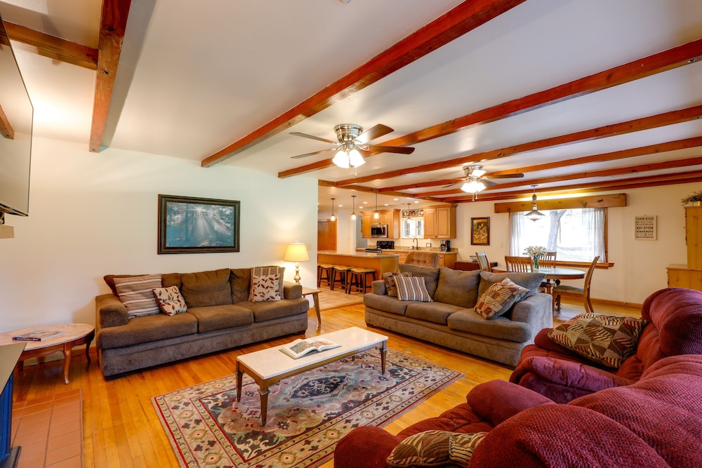 Rustic Pine Retreat w/ Fenced 1-acre Yard - Property Image 8