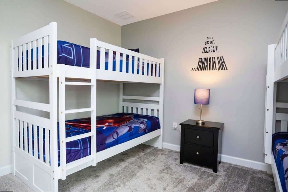 Spacious 7BR w Pool Spa Game Room Near Disney